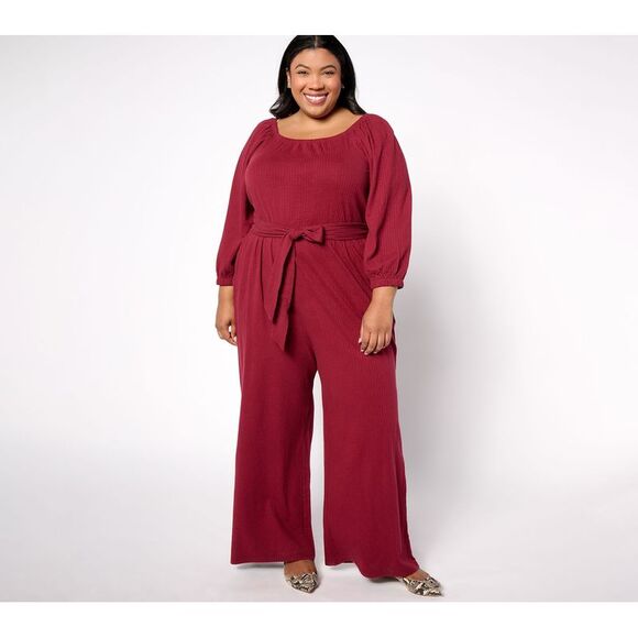 Anybody Women's Petite Dress PXL DayDreamer Knit Sleeve Tie Waist Red A665332 - Picture 1 of 4